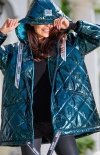 Pikowana kurtka oversize Awama holo A385