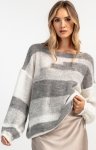 Casualowy sweter z wełny F1895