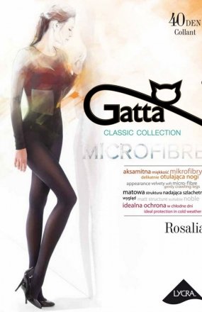 *Rajstopy Gatta Rosalia 40 den 2-4 czarny *Rajstopy Gatta Rosalia 40 den 2-4 czarny