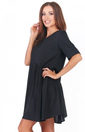 Kobieca czarna sukienka babydoll A360