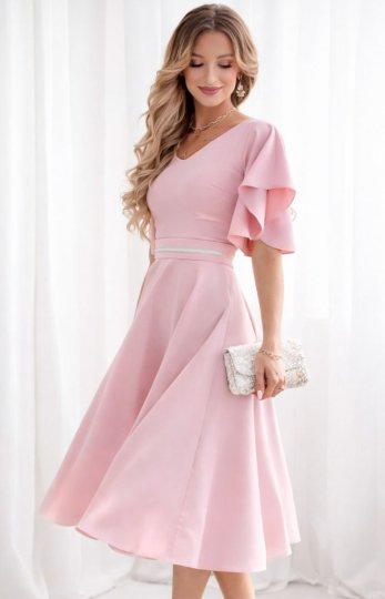 Duet Luna rozkloszowana sukienka midi