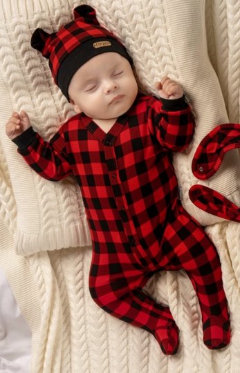 Bawełniany pajac w kratkę