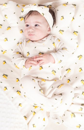 Śpioszki bawełniane cytrynki 