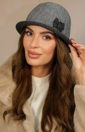 Kamea Dante kapelusz damski zimowy w pepitkę