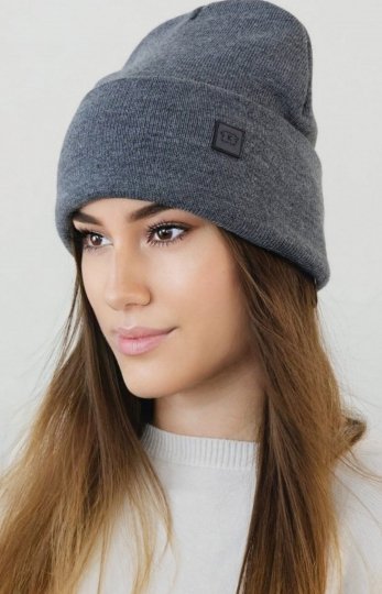 Kamea Sally czapka beanie damska grafitowa