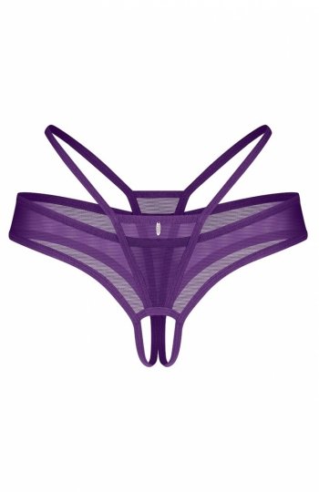 Obsessive Vibres Crotchless Thong stringi damskie 