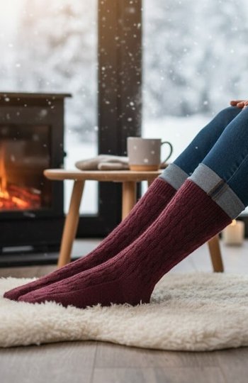 WiK 005 Kaszmir skarpety damskie 