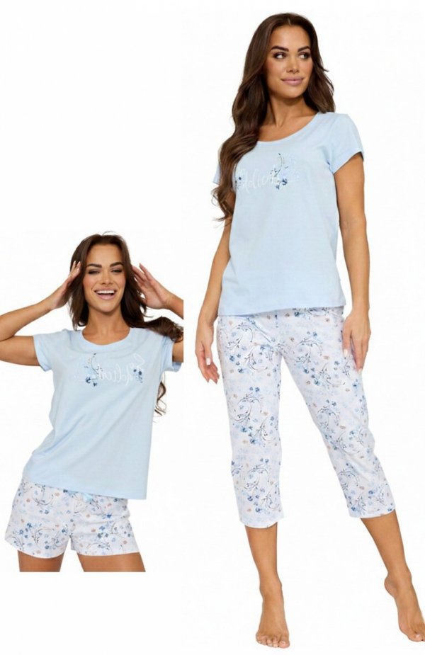 Cornette 466/344 Delicate trzyczęściowa piżama damska 