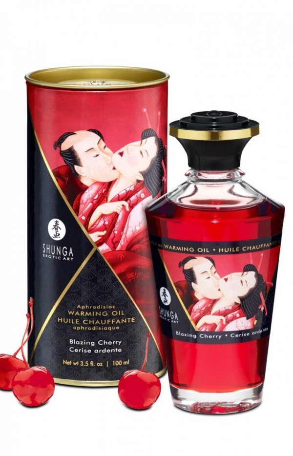 Shunga Aphrodisiac cherry rozgrzewający olejek do masażu