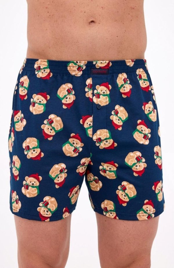 Cornette 016/24 Bears Christmas MAXI bokserki męskie 