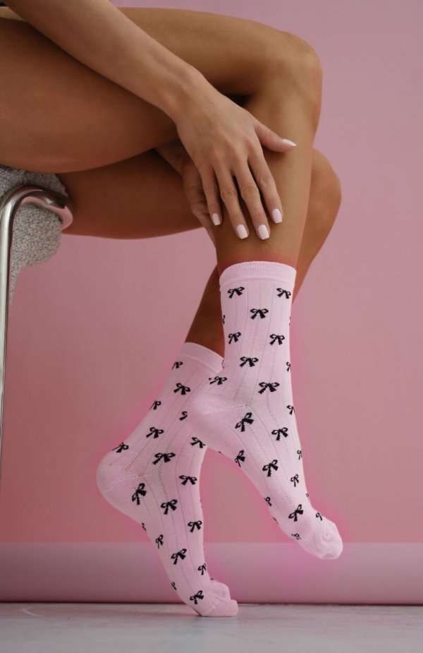 Milena 0200-221 Małe Kokardki skarpety damskie 