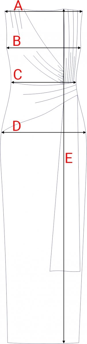 Moe sukienka maxi z drapowaniem i podkreśloną talią fioletowa M913 