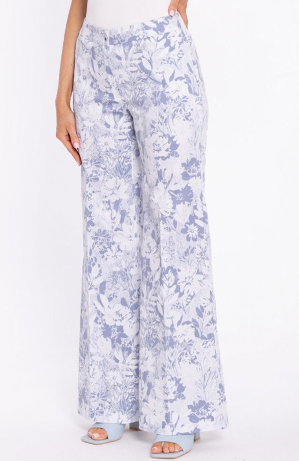 Moe szerokie spodnie we wzór na nape M911/1