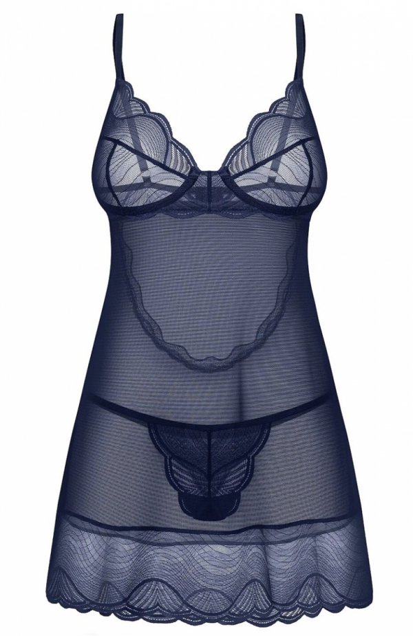Obsessive Nightly Blue Chemise koszulka damska 