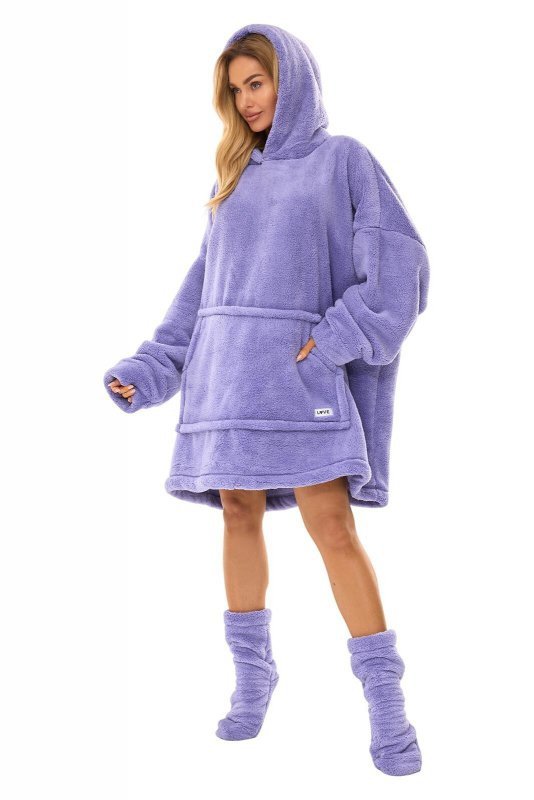 L&amp;L 2466 dł/r oversizowa bluza z kapturem-3