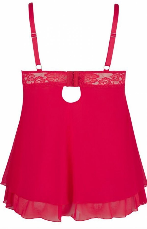 Cottelli Nancy koszulka babydoll czerwona