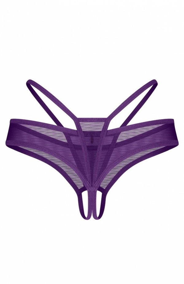 Obsessive Vibres Crotchless Thong stringi damskie tył