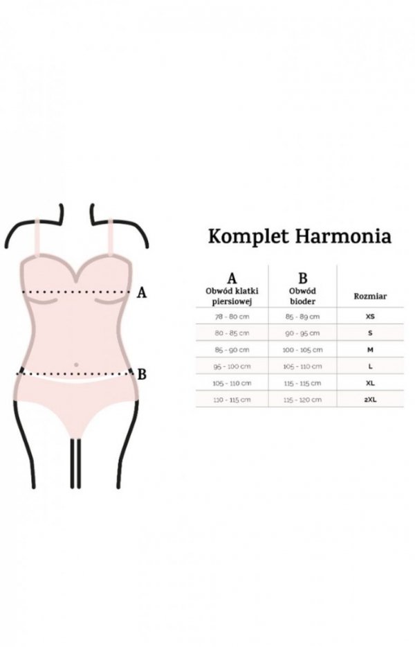 Dkaren Harmonia satynowy komplet czerwony