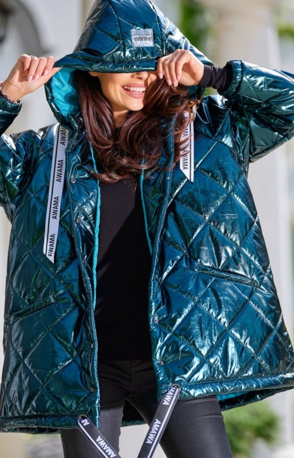 Pikowana kurtka oversize Awama holo A385