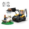 LEGO City 60385 Koparka Ładowarka Młot Pneumatyczny Budowa 148 klocków 5+