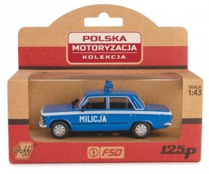 Pojazd PRL Fiat 125P Milicja
