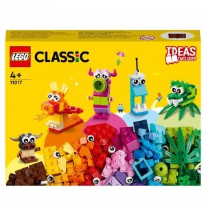LEGO Classic 11017 Kreatywne Potwory Kolory Tęczy 5 Figurek 140 Klocki 4+