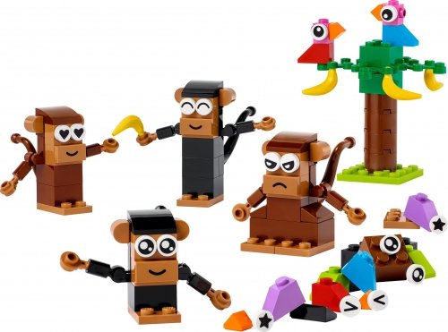 LEGO Classic 11031 Kreatywna Małpia Zabawa w Dżungli 135 Klocki 5+