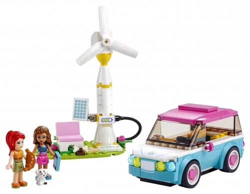 LEGO Friends 41443 Samochód Elektryczny Olivii Stacja Ładowania Wiatrak 6+