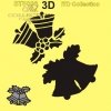 .Stencil scrapbooking decoupage 16x16 cm ST0086A