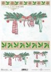 świąteczne stroiki, Boże Narodzenie, świąteczne dekoracje, ostrokrzew, czapka, szalik, rękawiczki. Grafiki Magda Stanczew, R795, Christmas, Christmas decorations, holly, hat, scarf, gloves, Weihnachten, Weihnachtsdekoration, Stechpalme, Mütze, Schal, Hand