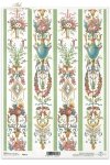 floral ornaments, tapestry, tapestries, floral motifs, Bunch of roses, rose, roses, vase, vases, garlands of flowers, pink, blue, green, gold. roses, flower, flowers, Blumenschmuck, Wandteppich, Wandteppiche