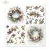 Set von Papieren für Scrapbooking SLS-076 Spring Wreath