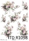 Papier decoupage kwiaty-papier ryżowy kwiaty*Decoupage paper flowers-rice paper flowers