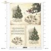 decoupage-scrapbooking-mixed-media-Christmas-tree-decorations-Christmas-retro-vintage