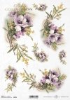 Decoupage Papierblumen -Reispapier Blumen*Decoupage papel de arroz flores-flores de papel