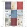 Wonderful Christmas Time series, winter, backgrounds, check, colourful, checkered, dots, polka dots, gifts, toys, teddy bear, teddy bears, carousel, rocking horse, birds, winter animals, miniatures, miniature