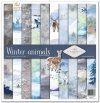 Set von Papieren für Scrapbooking SLS-022 ''Wintertiere''' ---- PREISREDUZIERTES PRODUKT