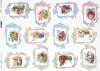 decoraciones decoupage de papel de arroz, marco*Reispapier Decoupage Dekore, Rahmen*декоративные декоры для рисованной бумаги, рама