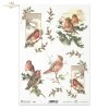 ptak, ptaszek, ptaszki, zima, śnieg, ostrokrzew, dekoracje na Boże Narodzenie, bożonarodzeniowe motywy, R595, bird, winter, snow, holly, christmas decorations, christmas motifs, Vogel, Vögelchen, Winter, Schnee, Stechpalme, Weihnachtsdekoration, Weihnacht