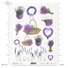 papier ryżowy do decopage - lawenda, lawendowe pole, kwiaty lawendy, lawendowe kwiaty, R0151