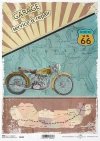 stare motocykle, podróże po Stanach, USA, droga 66, podróż, stare, motocykl, motor, mapa, retro