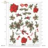 papier-ryżowy-decoupage-Boże-Narodzenie-Gwiazda-Betlejemska-ostrokrzew-świąteczny-R0173