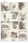łyżwy, Święty Mikołaj, reniferek, buty, misie polarne, bombki świąteczne, vintage*ice skates, Father Christmas, reindeer, boots, polar bears, Christmas baubles, vintage*Schlittschuhe, Weihnachtsmann, Rentier, Stiefel, Eisbären, Weihnachtskugeln, Vintage*p