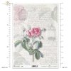 retro, vintage, list, ręczne pismo, róża, kwiat, płatki kwiatów, liście, klatka dla ptaków, R643, letter, handwriting, rose, flower, flower petals, leaves, birdcage, Brief, Handschrift, Rose, Blume, Blütenblätter, Blätter, Vogelkäfig, carta, escritura, ro