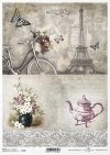 vintage, retro, kwiat, bez, imbryk, koronka, wazon, bukiet, tło, dekor, ornament, rower, damka, kosz z kwiatami, dekor, ornament, motyl, ćma, Paryż, Wieża Eiffla, R728, flower, lilac, teapot, lace, vase, bouquet, background, decor, ornament, bicycle, flow