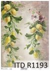 papier decoupage Vintage, cytryny*Vintage decoupage paper, lemon