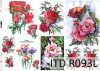 Papier decoupage malarstwo współczesne, kwiaty, róże*Paper decoupage contemporary painting, flowers, roses