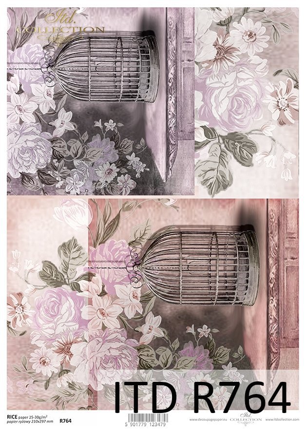 Rice paper R764 decoupage paper * Vintage