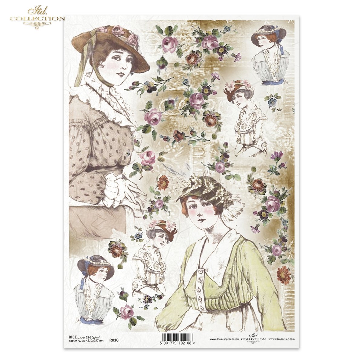 Rice paper R010 - Itd Collection decoupage paper
