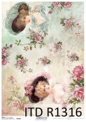 Rice paper in the retro and vintage - itd collection